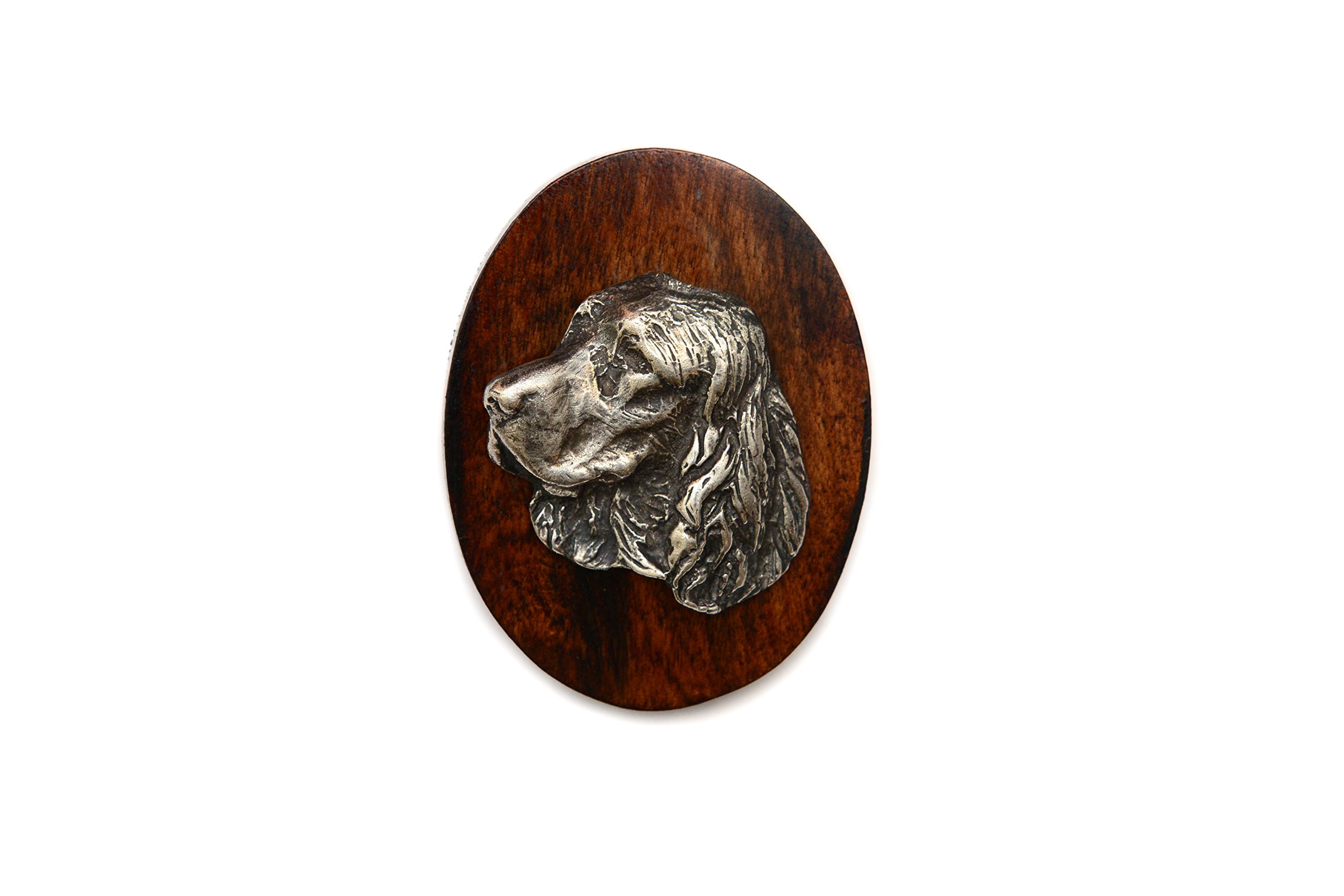 Art-Dog Dog Show Ring Clip Number Holder - Brooch with Clip Dog Show Exhibit Number Holder - Handmade Dog Show Accessory – Dog Tag Clip 7x5cm – Springer Spaniel — image 1