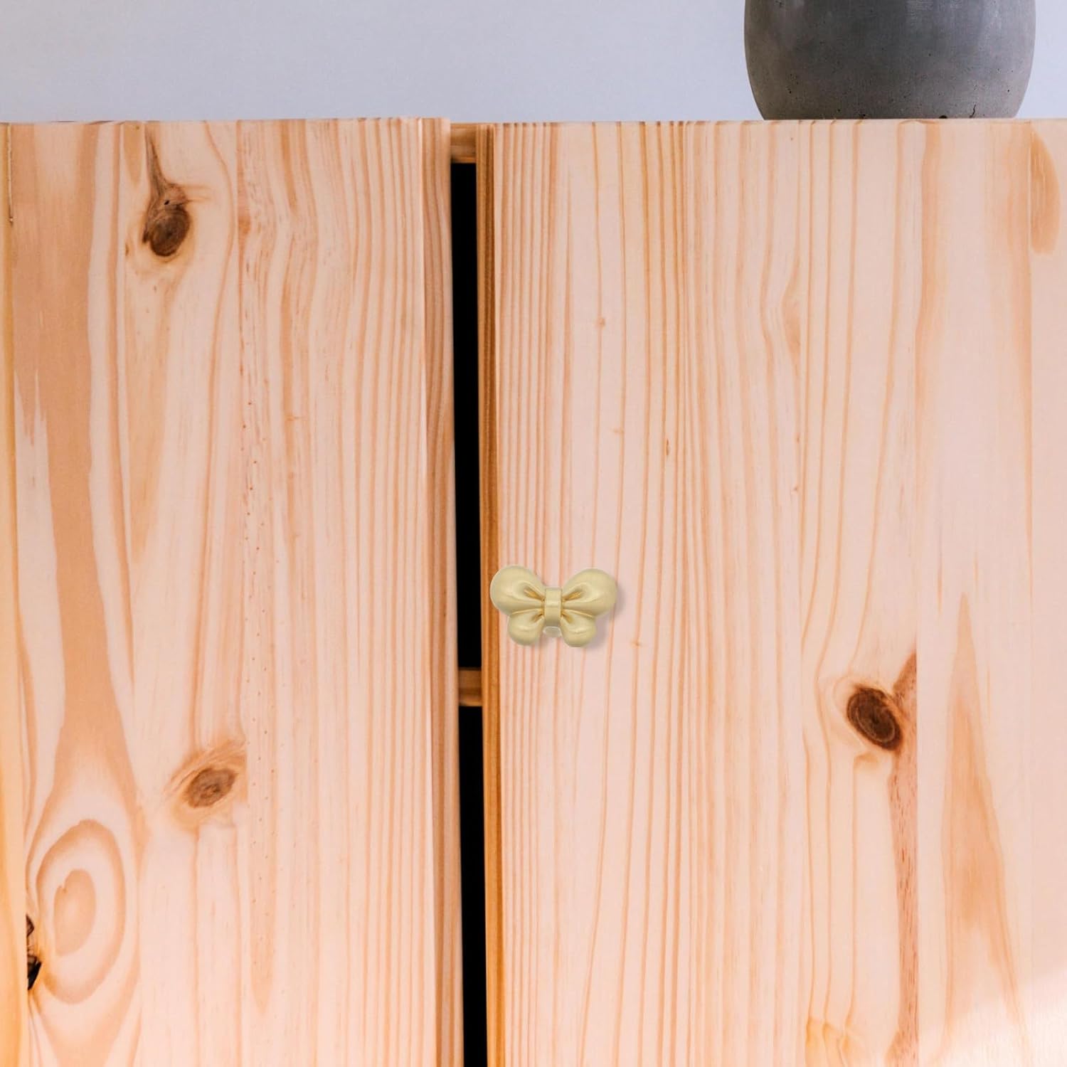 French Minimalist Bow Drawer Pulls for Children’s Bedroom Furniture