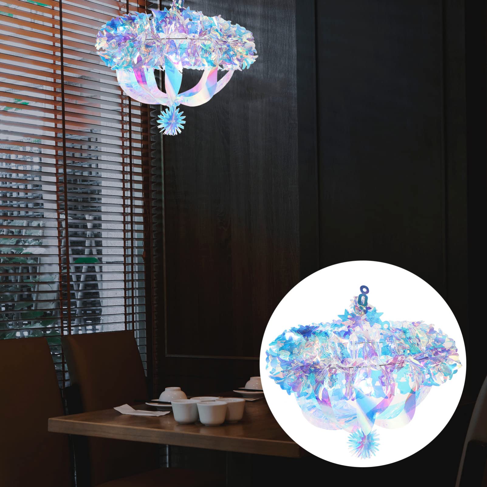 STOBAZA 2pezzi Decorazione Iridescente Da Appendere Per Soffitto Ornamento Per Feste Di Compleanno e Matrimoni Decorazione Per Eventi e Celebrazioni