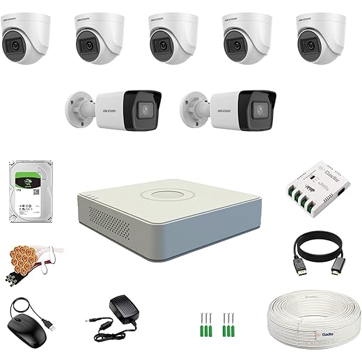 HIKVISION 8 Channel Wired DVR + 1TB HDD