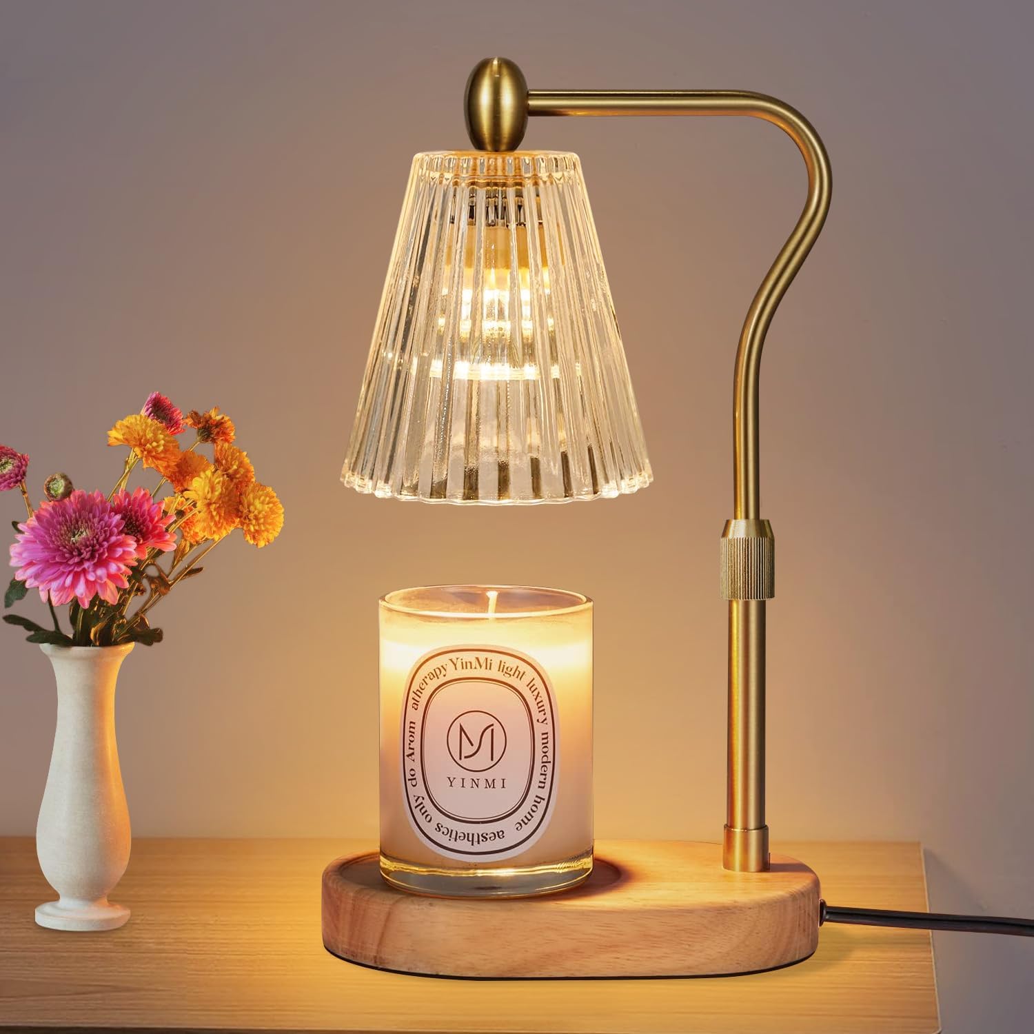 Candle Warmer Lamp with 2 Bulbs, Electric Candle Warmer