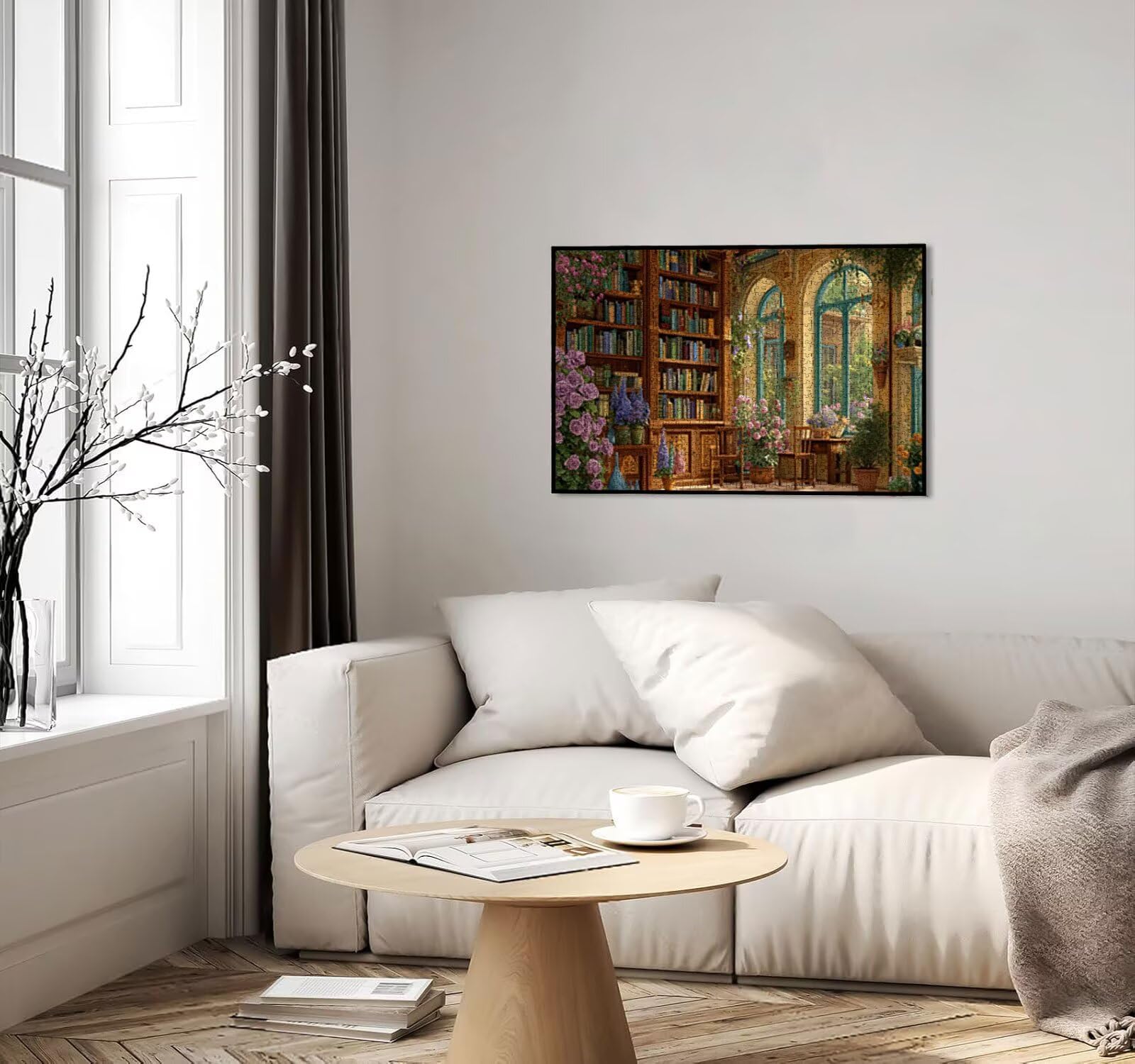 Puzzle dla dorosłych, 3000 elementów, kwiaty do pokoju biurowego, puzzle wymagające rodzinne aktywności, gry zręcznościowe dla dorosłych, wyzwania puzzle, prezent dla przyjaciół, R2KH-794