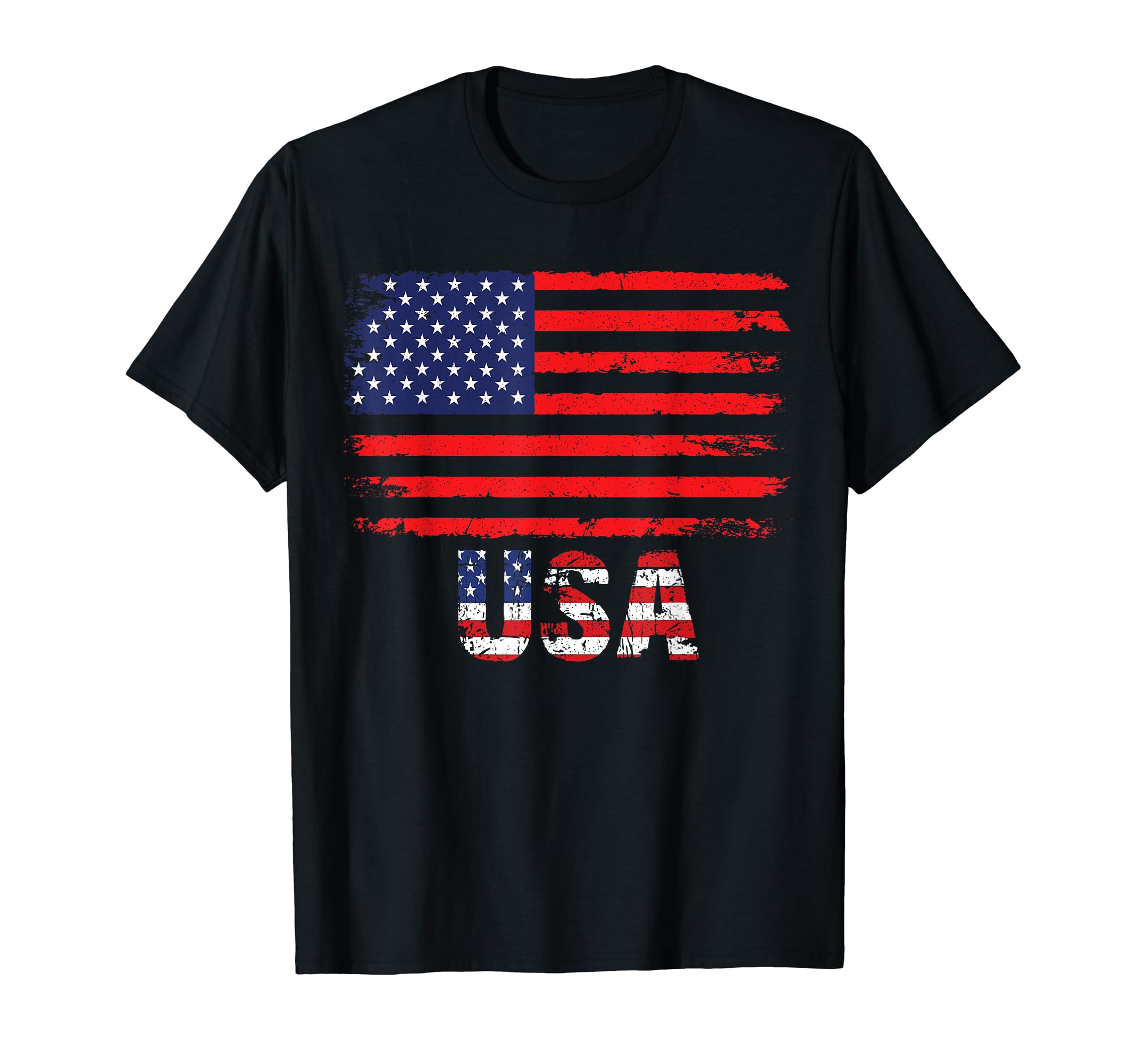USA Flag American Flag United States of America 4th of July T-Shirt