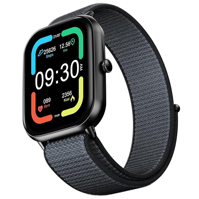Fire Boltt Ninja Call Pro Nylon Grey 2.01 Inch Display with Bluetooth Calling