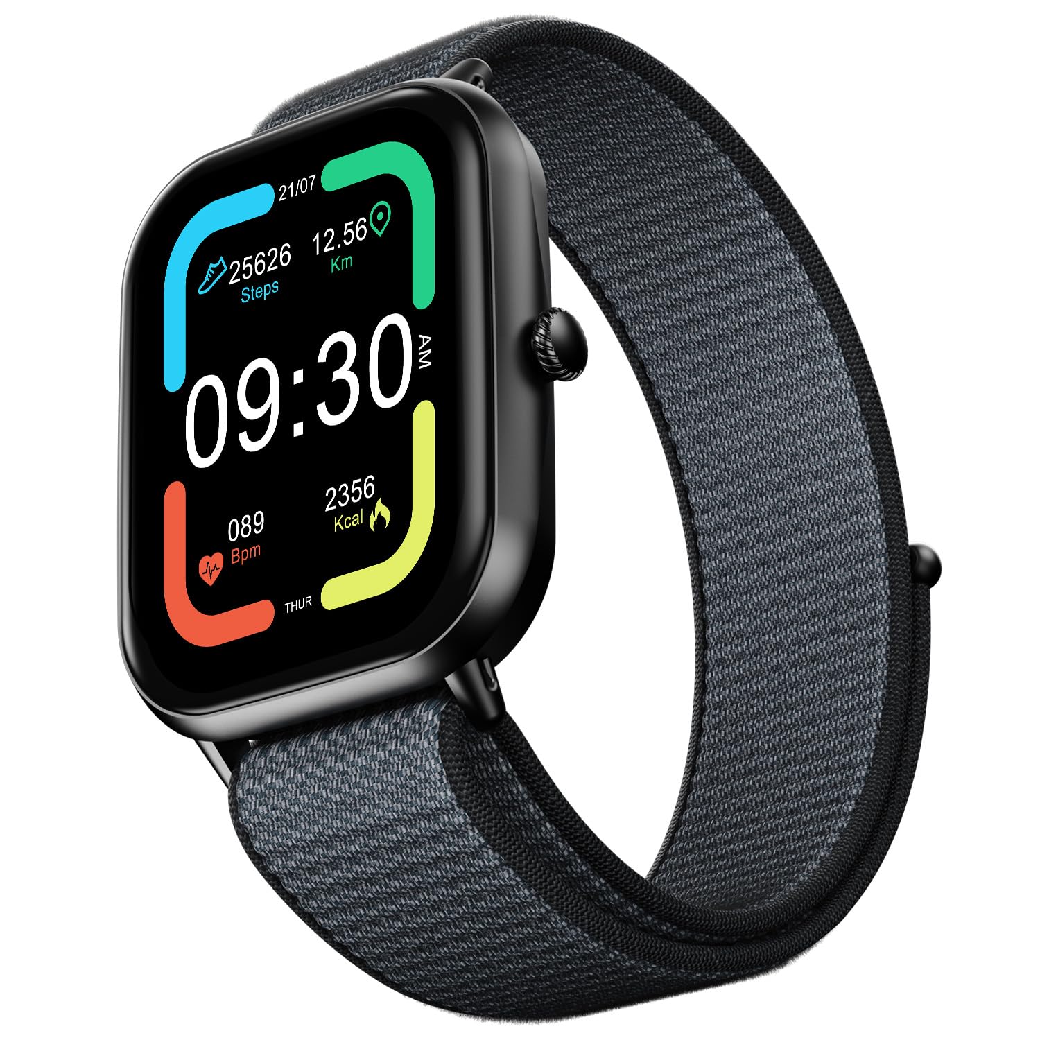 Fire-Boltt Newly Launched Ninja Call Pro Max Nyluxe Smart Watch 2.01 inch Display, Bluetooth Calling, 120+ Sports Modes, Health Suite, Voice Assistance (Charcoal Grey)-picture-18