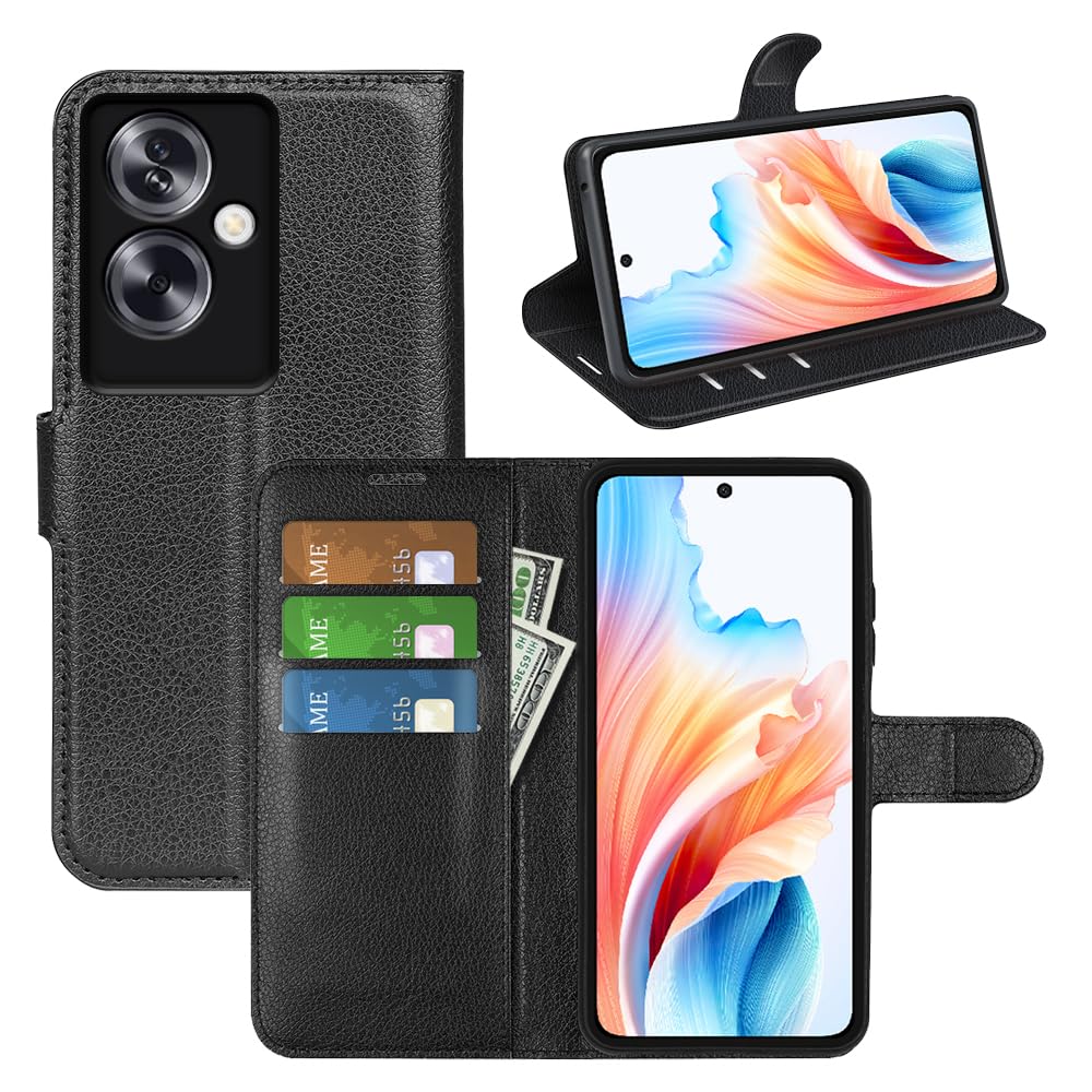Custodia Libro Portafoglio JIUNINE Per OPPO A79 5G / OnePlus Nord N30 SE 5G - Con Tasca Carte E Supporto - Design Rombico 3D Bianco