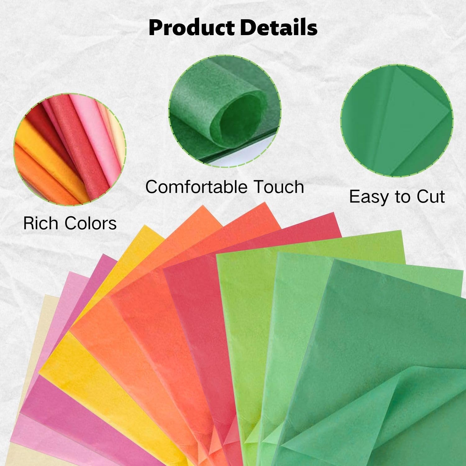 Carta velina 70 x 50 cm, 60 fogli di carta velina colorata per imballaggio, 16 g/m, carta trasparente, carta da imballaggio, carta velina, carta velina, per creare pompon, fiori di carta, sacchetti