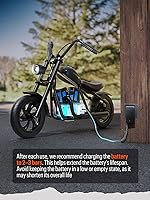 Vista 8 de Hyper GoGo Bicicleta eléctrica para niños bicicleta eléctrica para niños con luces ambientales coloridas, 3 modos de velocidad de hasta 10 MPH, 60