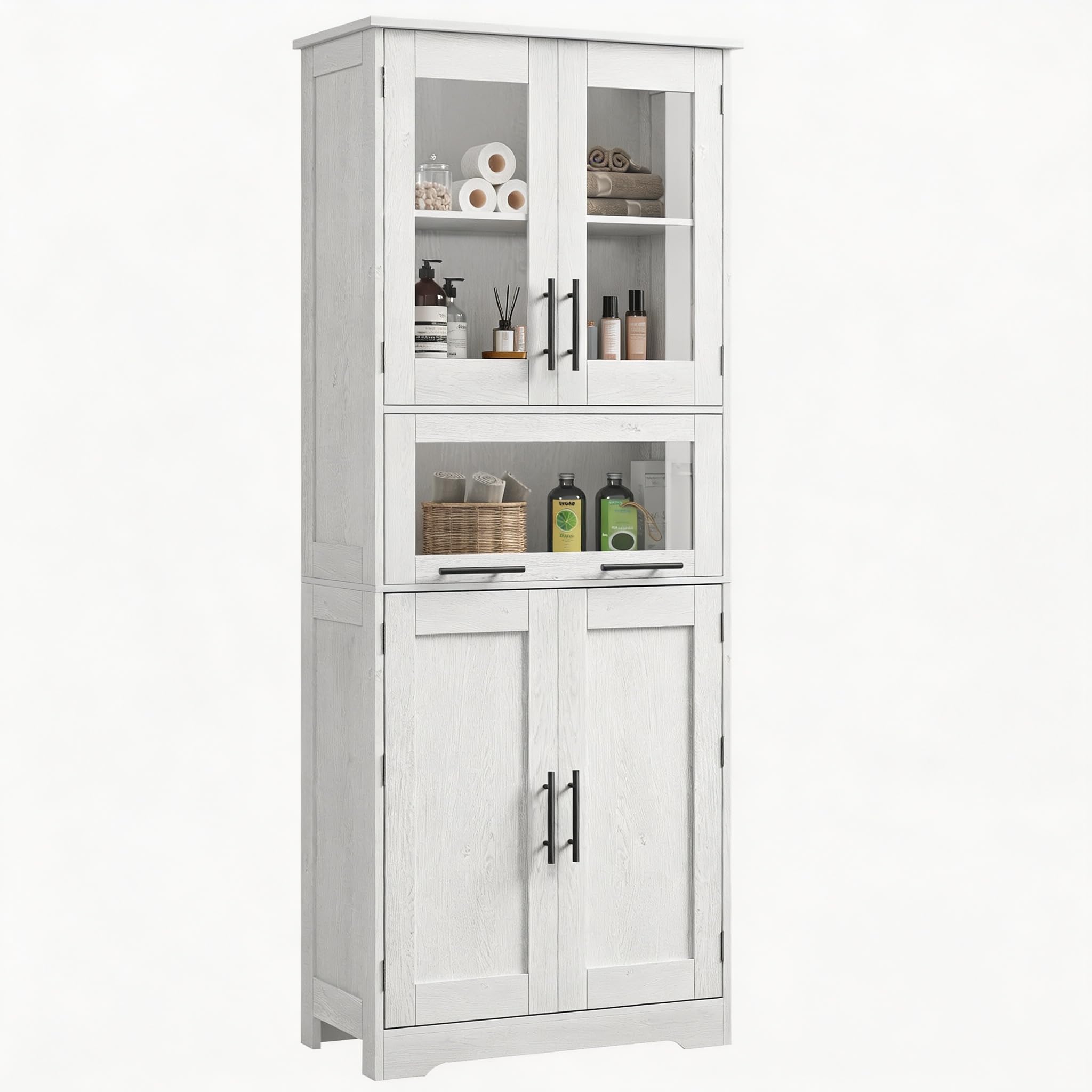 Garderobenschrank Hochschrank Mit 2 Türen, Eiche 61x30x170,5 cm