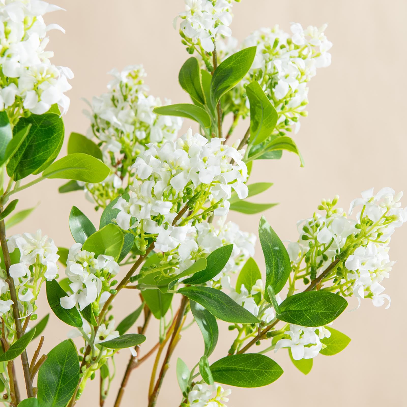 Bouquet da sposa in seta lilla artificiale, per casa, festival, giardino, bonsai, arco, fai da te, accessori per feste (4 pezzi/colore 5)