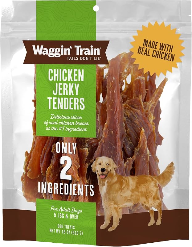 Petisco de Carne Seca de Peito de Frango para Cães Waggin' Train, 2 Ingredientes, 510 g
