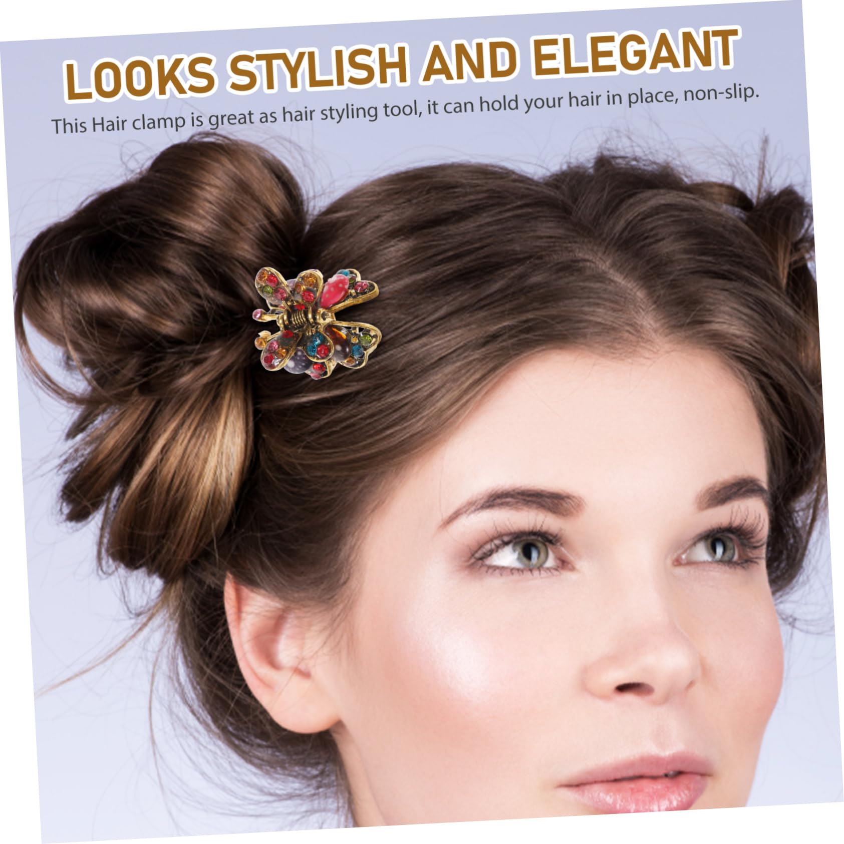 VALICLUD 3 Sets Legierung Mini Haar Strass Eingelegt Haarklammern Für Stilvolle Nicht-haar Clips 5 Stück * 3