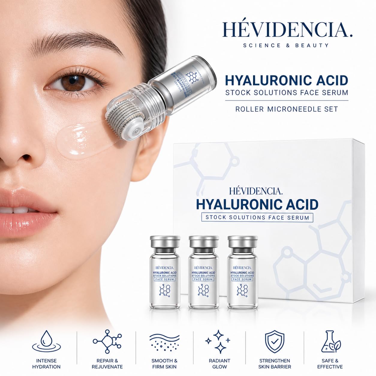 Sérum Visage NAD+ & Peptides Bioactifs – Anti-Âge Lissant & Raffermissant – Acide Hyaluronique – Régénération Cellulaire – Rides & Ridules – Tous Types de Peaux – 30ml