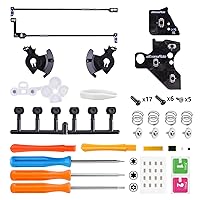 Vista 3 de eXtremeRate Whole Clicky Kit for Xbox Elite Series 2 Controller Shoulder ABXY Buttons, Ergonomic Tactile Switches LT RT A B X Y Mouse Click Kit for