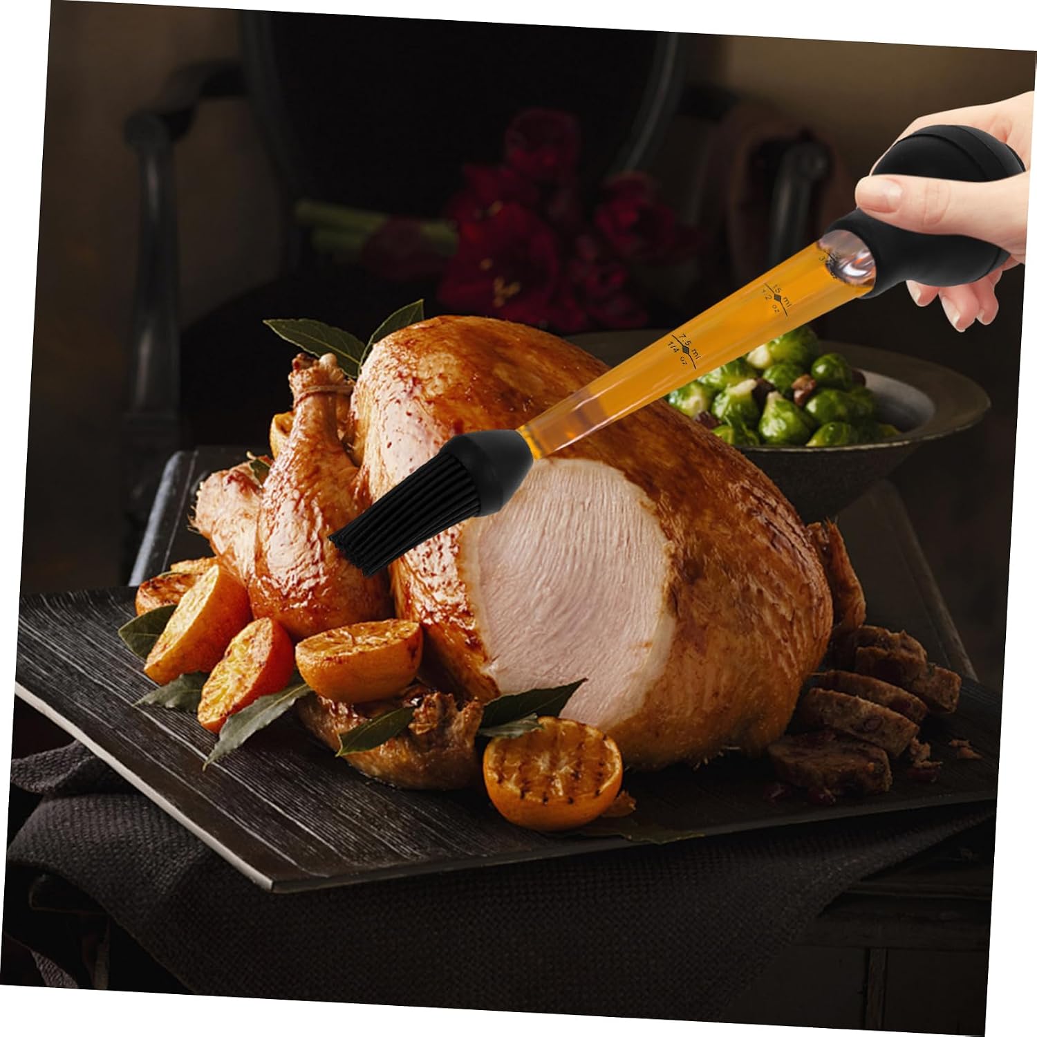 balacoo Cooking Meat Injector Turkey Marinade Injector Spice Dishwasher Safe Meat Tenderizer