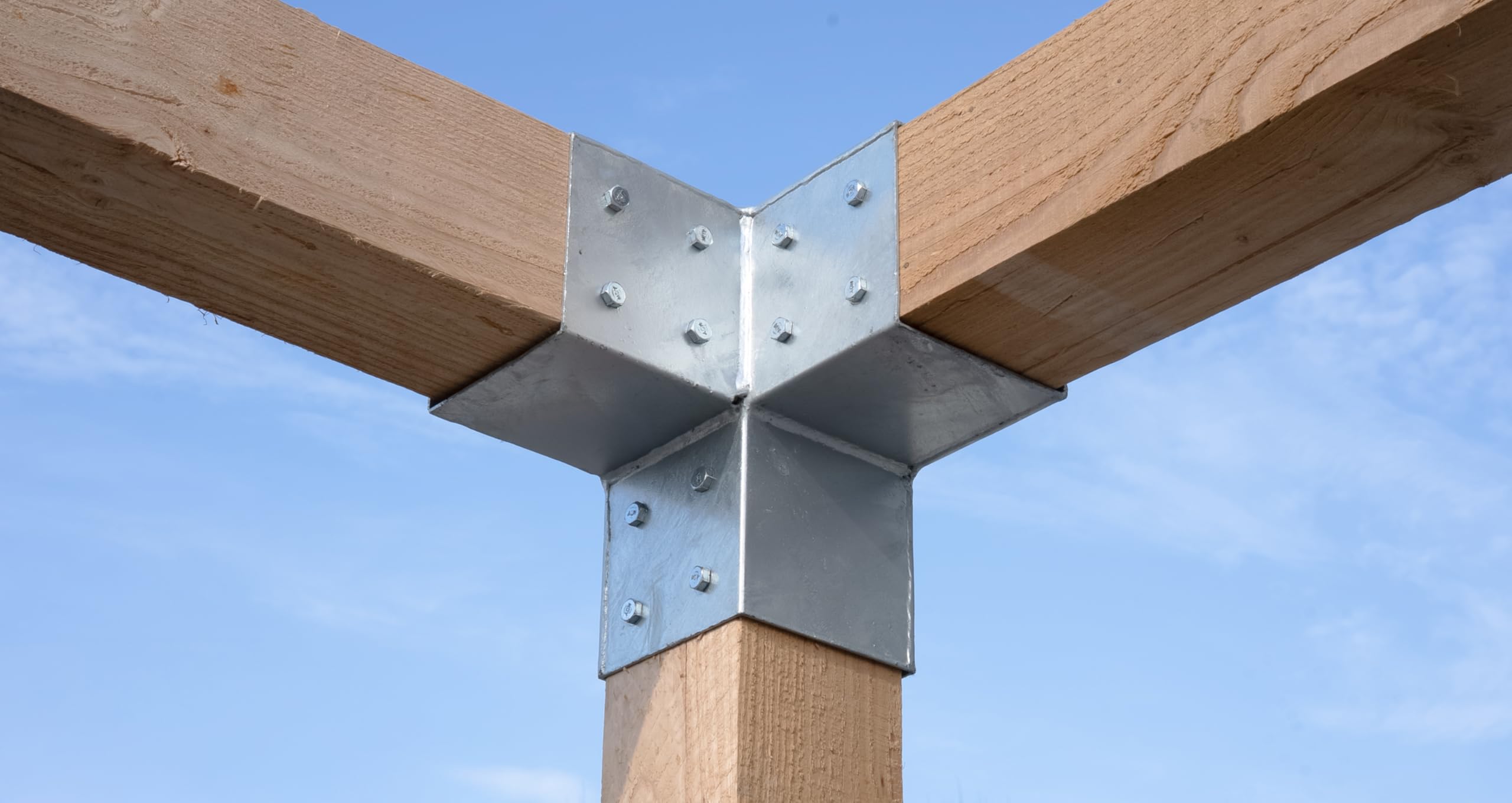 Wovar Pergola Eckverbindung für 12 x 12 cm Pfosten Würfelmodell - Pro Stück