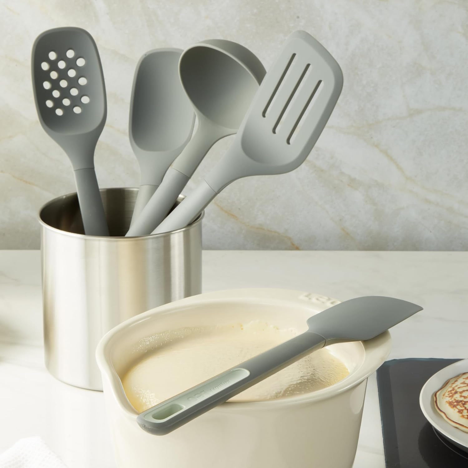 BergHOFF Balance 5Pc Nonstick Silicone Utensil Set, Recycled Material