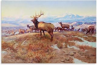 Charles Marion Russell Painter Work（The Exalted Ruler） poster Print Photo Art Painting Canvas Home Decorative Bedroom Modern Decors Gifts 12x18inch(30x45cm)