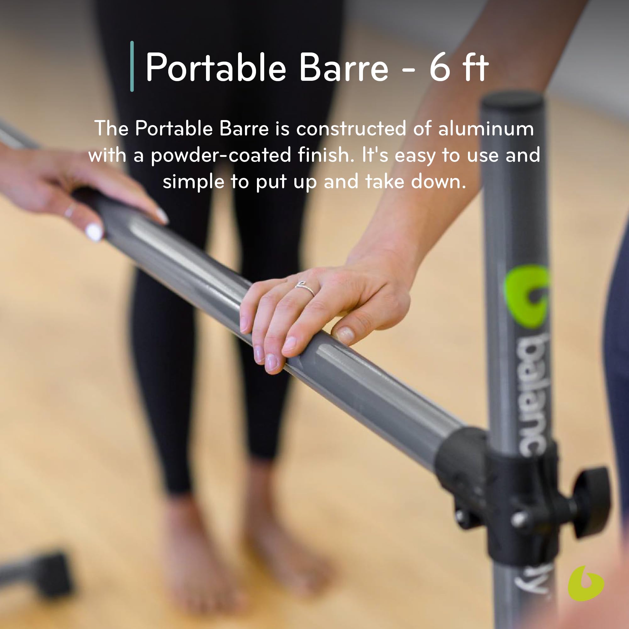 Balanced Body® Portable Barre, 6 ft