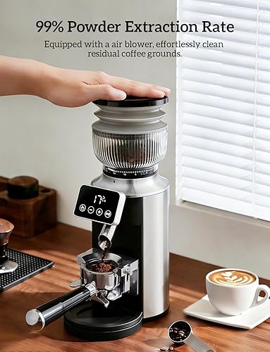 Miniatura 6 de Neretva Espresso Grinder, 2 in 1 Professional Coffee Bean Grinder Stainless Steel Suit 51~58mm Portafilter Burr Coffee Grinder 30 Precise