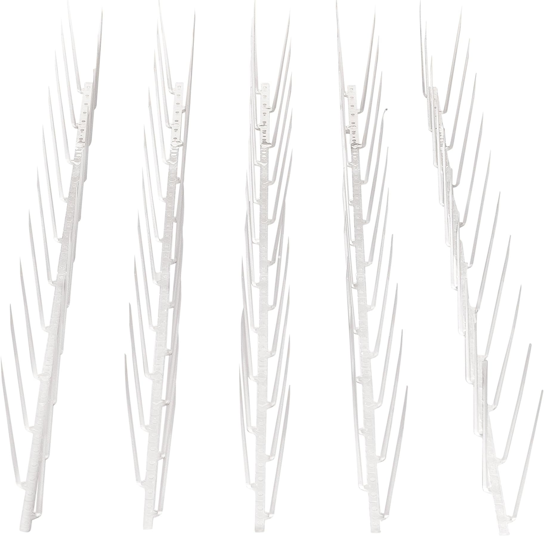 Bird Blinder Plastic Bird Spikes - Polycarbonate Deterrent for Pigeons and Other Small Birds - Bird Nest Prevention, Bird Repellent Outdoor Devices (16 Foot Coverage)