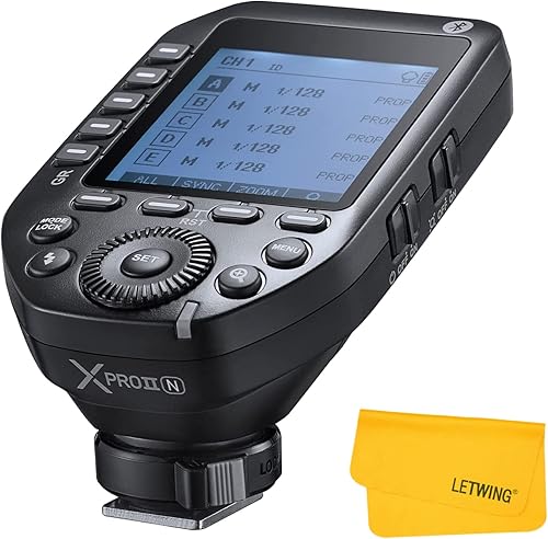 Godox XProII-N Disparador de flash inalámbrico para cámaras Nikon, transmisor de flash inalámbrico TTL 2.4G HSS 18000s, función de transformación
