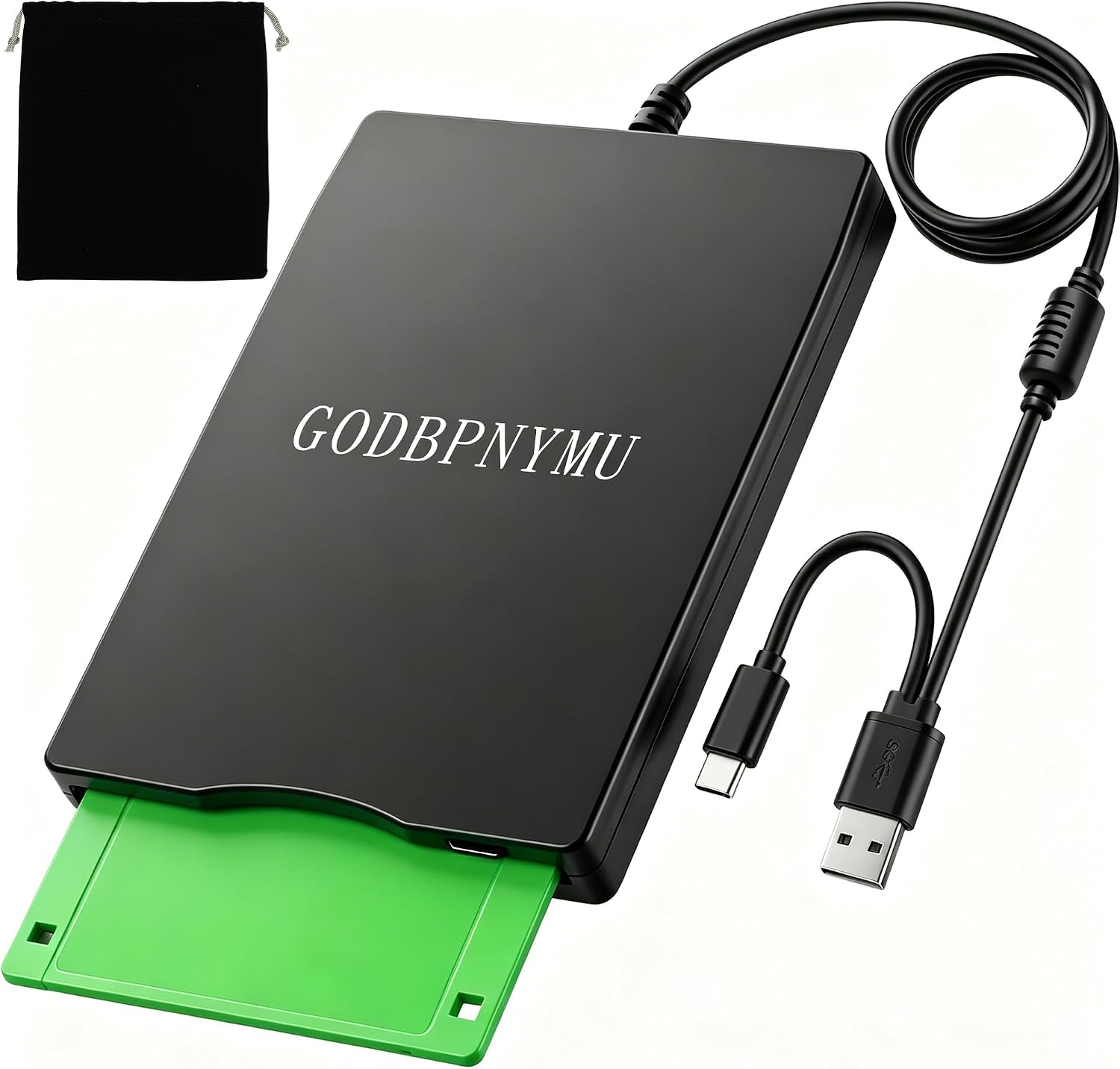 USB-C 3.5" Floppy Disk Reader, External 1.44MB FDD for Laptop PC