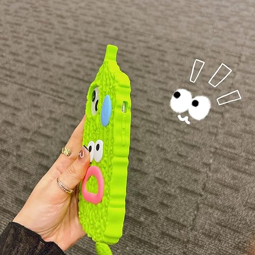 Miniatura 5 de Funda Kawaii compatible con iPhone 13 Pro Max, bonita funda de silicona suave 3D a prueba de golpes con lápiz capacitivo de pera, bálsamo y pera de