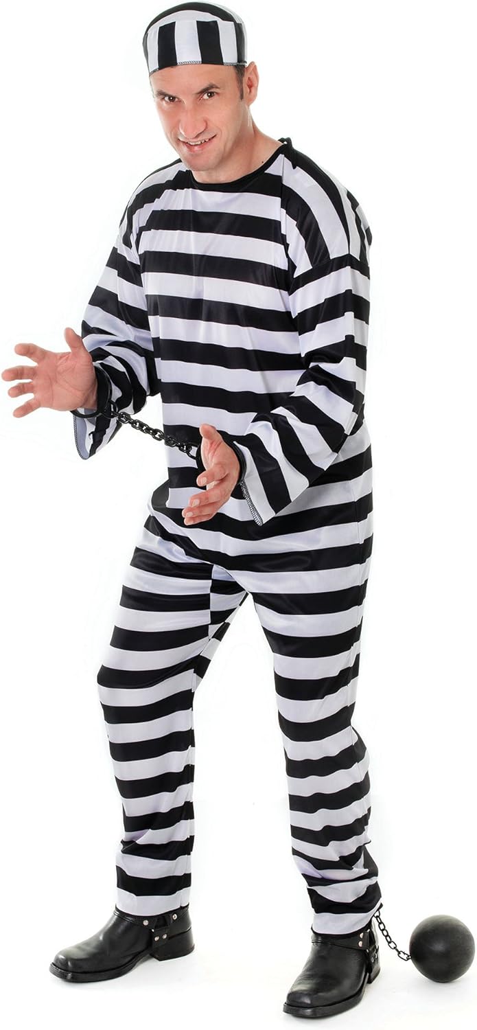 Déguisement prisonnier zombie effrayant homme : Deguise-toi, achat de Déguisement prisonnier zombie effrayant homme : Deguise-toi, achat de