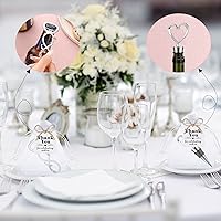 Vista 7 de Tanlade Juego de 60 piezas de recuerdos de fiesta de boda para invitados, tapón de vino y abridor de amor, regalos de despedida de soltera con 100