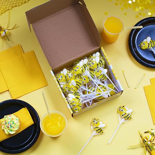 Miniatura 3 de Bee Candy - 24 paletas envueltas individualmente - Ventosas con sabor a limón