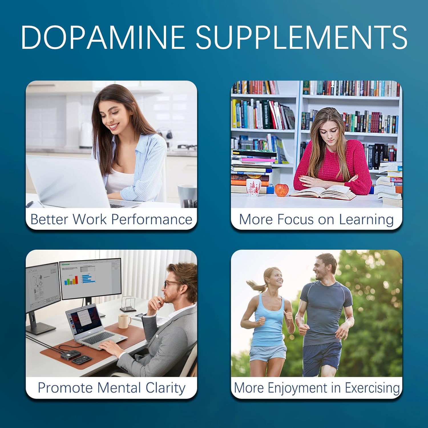 Dopamine Brain Food Supplement - Enhanced Focus & Mental Clarity, Brain Energy & Neurotransmitter Support (1) - Image 4