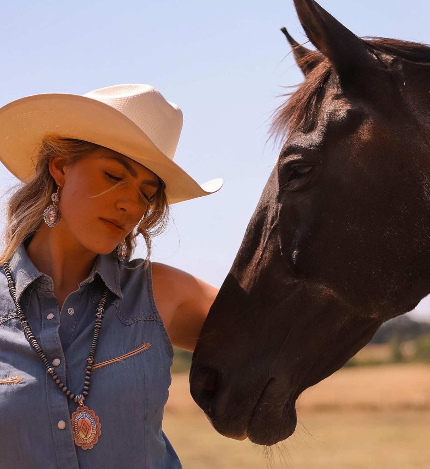 Rustic Couture's Western Earrings for Women Cowgirl Country Concho Dangling Western Statement Jewelry - Image 3