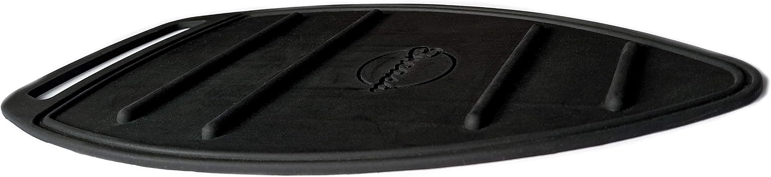 Encasa XO Silicon Mat for Hot Iron Rest - Heat Resistant, Anti - Slip, Thicker Pad for Protecting Your Table During Ironing, Non-Burning, Machine Washable, Durable - Black