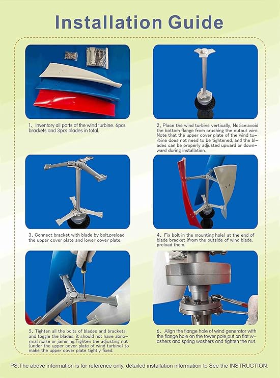 Energy Windmill 3000W 12V 24V 48V Lantern Vertical Axis Permanent Maglev Wind Turbine Generator with MPPT Controller