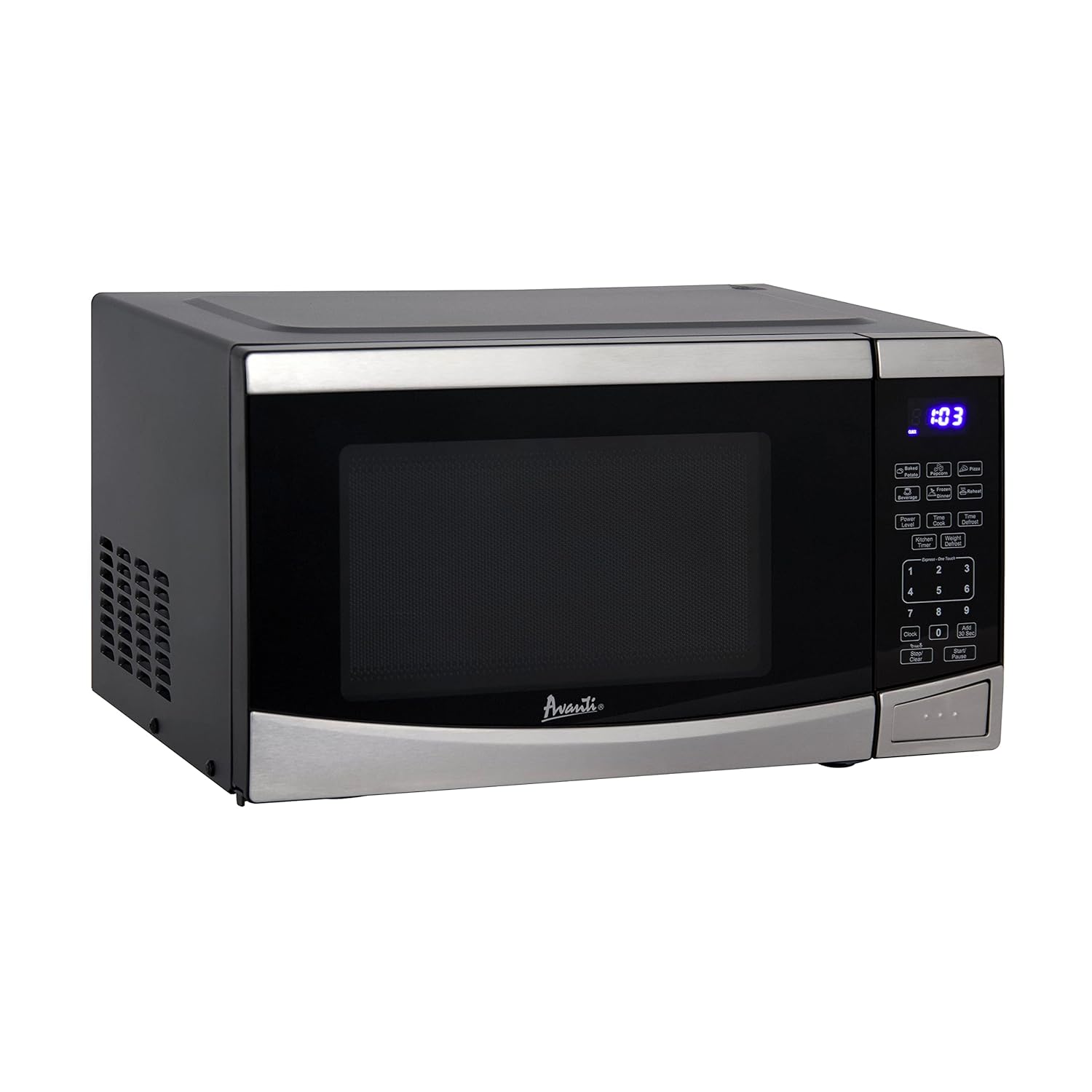 Avanti Microwave Oven 900-Watts Compact with 10 Power Levels and 6 Pre Cooking Settings Speed Defrost Electronic Control
