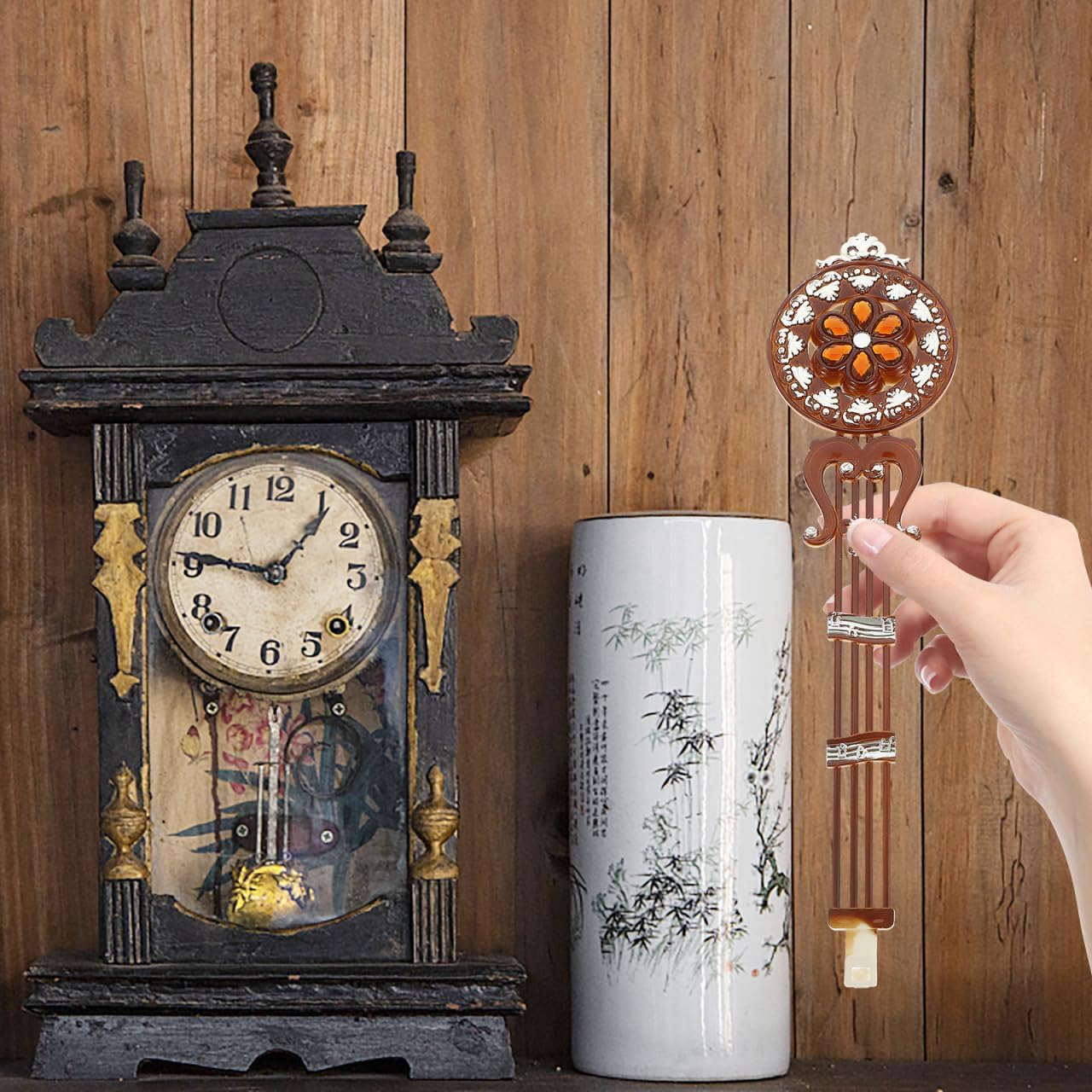 Quartz Clock Wall Clock Pendulum: Clock Replacement Pendulum Rocker Pendulum Resin Quartz Accessories Supplies Pendulum Clock Parts Grandfather Clock Pendulum Replacement, 30X7.5CM