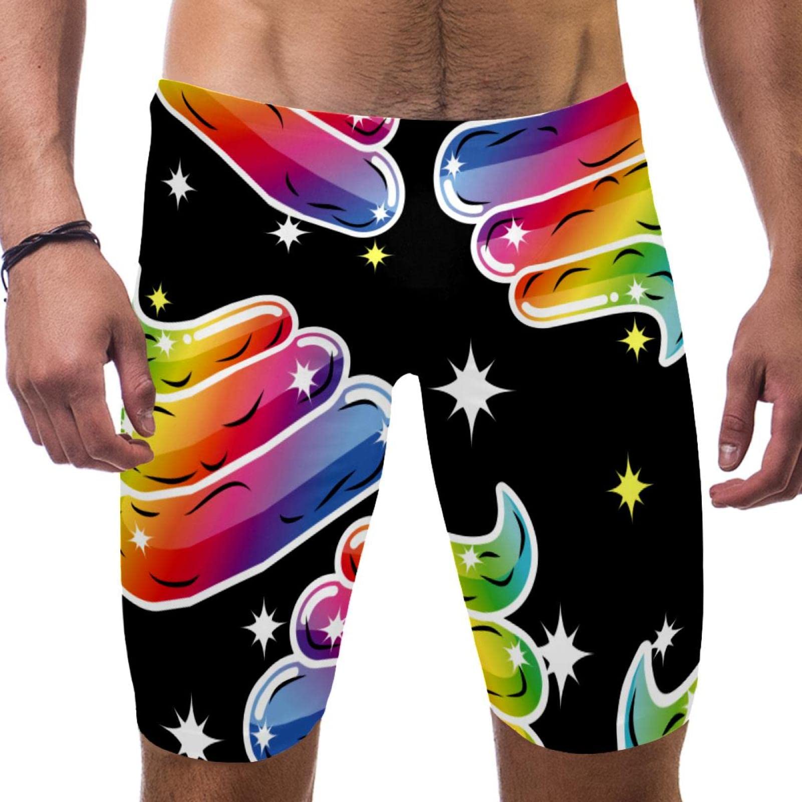 Bañador de natación para hombre en talla grande XXL con divertido diseño deportivo 7