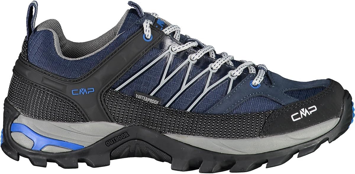 CMP Men's Rigel Low Trekking Shoe Wp Hiking, B Blue Cemento, 6.5