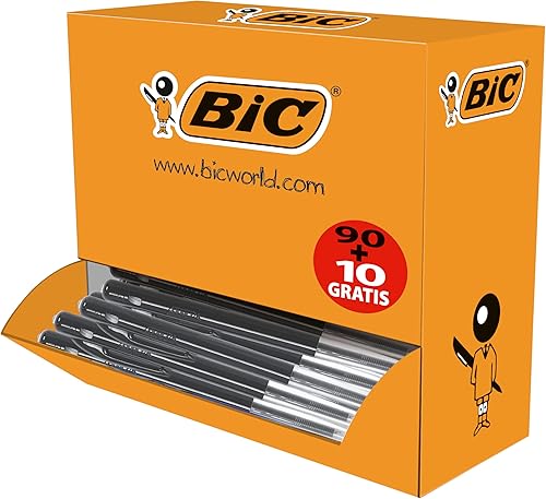 BIC M10 Original - Stylos-Bille Rétractables Pointe Moyenne (1,0 mm) - Encre de 