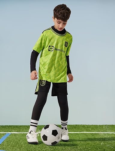 Miniatura 6 de Ewedoos Conjunto de ropa interior térmica para niños, ropa interior larga para niños y niñas, pantalones largos con forro polar y capa base térmica