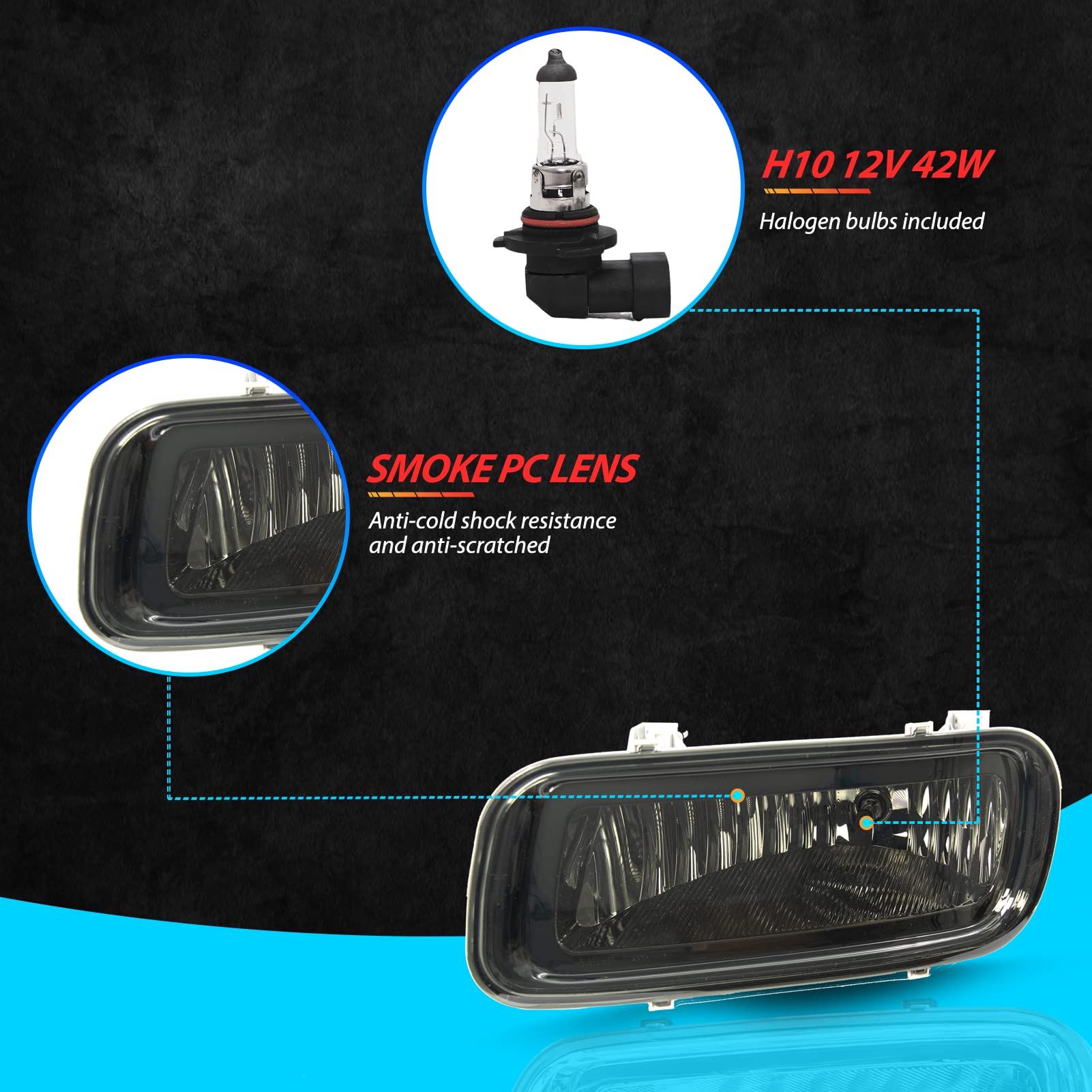 Amazon.com: SPIEGEER Fog Lights Assembly for 2004 2005 2006 Ford