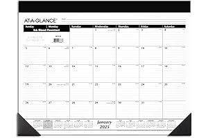 AT-A-GLANCE 2025 Desk Calendar: Stay Organized in Style