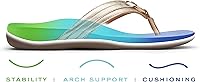 Vista 21 de Sandalias Vionic Tide Aloe, con tira para dedos, con diamantes de imitación, con soporte de arco ortopédico oculto, para mujer Moca