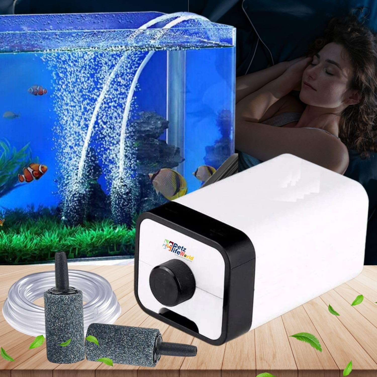 Despacito Aquarium Air Pump for Fish Tank Noiseless Fish Tank Silent