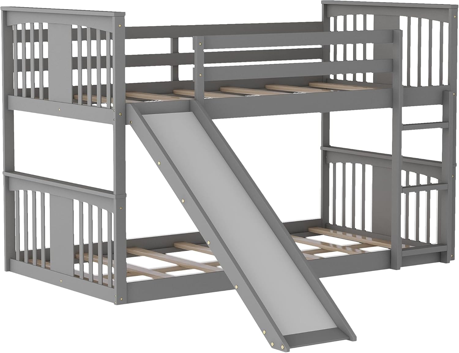 נאָענט-אַרויף view of the slide on the Bellemave bunk bed