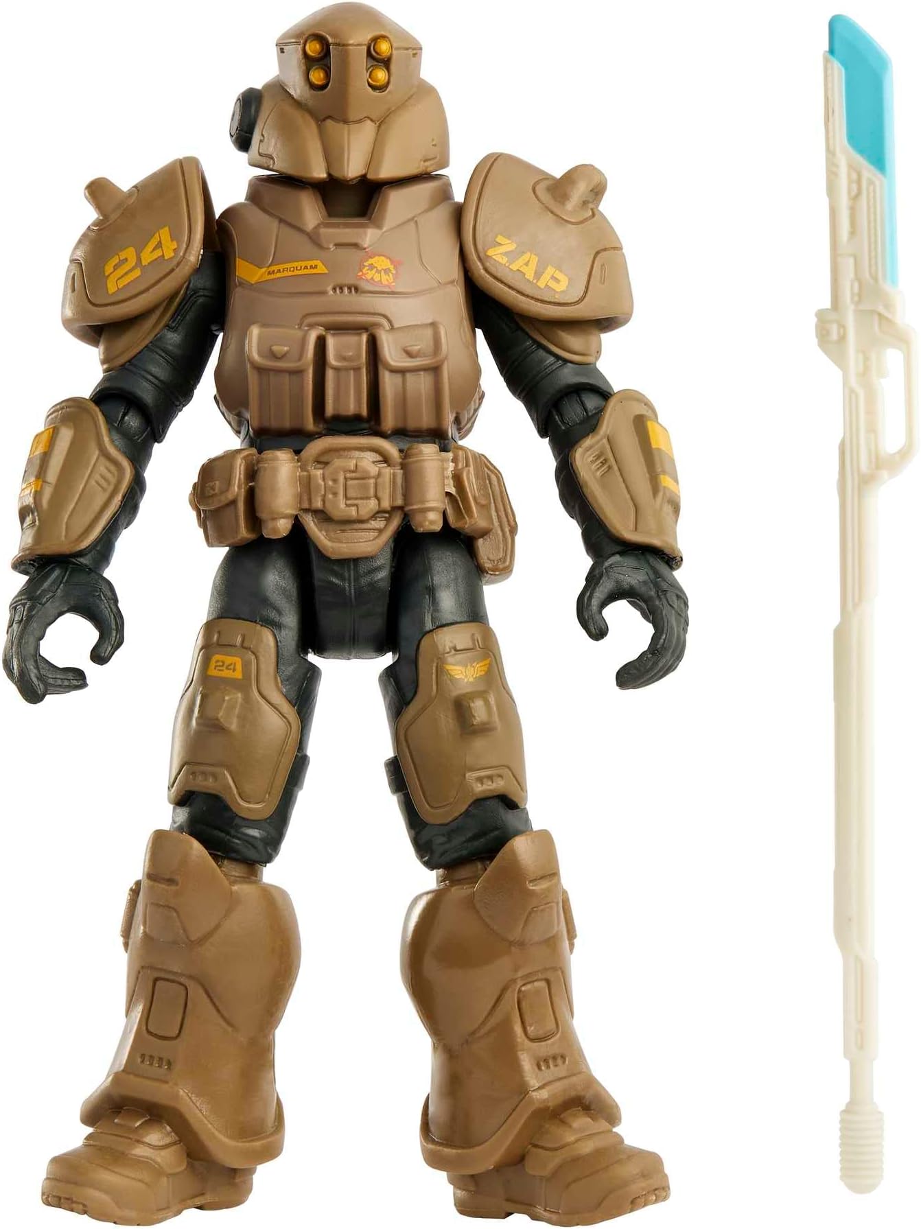 Mattel Disney and Pixar Lightyear Action Figure & Accessory Set, ZAP Commander Marquam with Spear, 5-inch Collectible with 12 Posable Joints