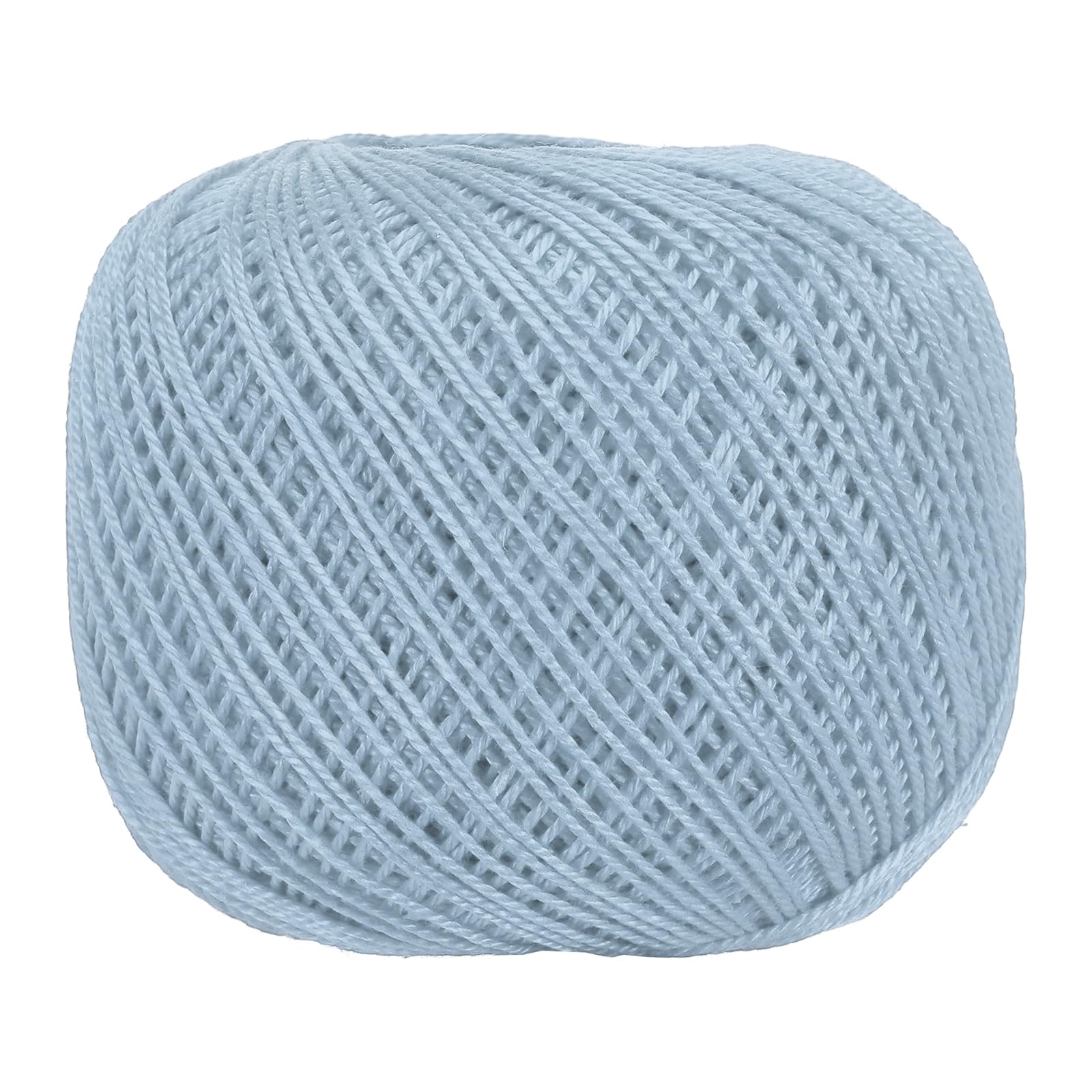 sourcing map 164 Yards Size 3 Sky Blue Cotton Crochet Thread