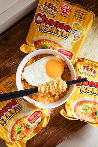 Miniatura 7 de OTTOGI Ramen de queso, fideos instantáneos estilo coreano, rico sabor con queso salado (3.92oz) - Paquete de 4