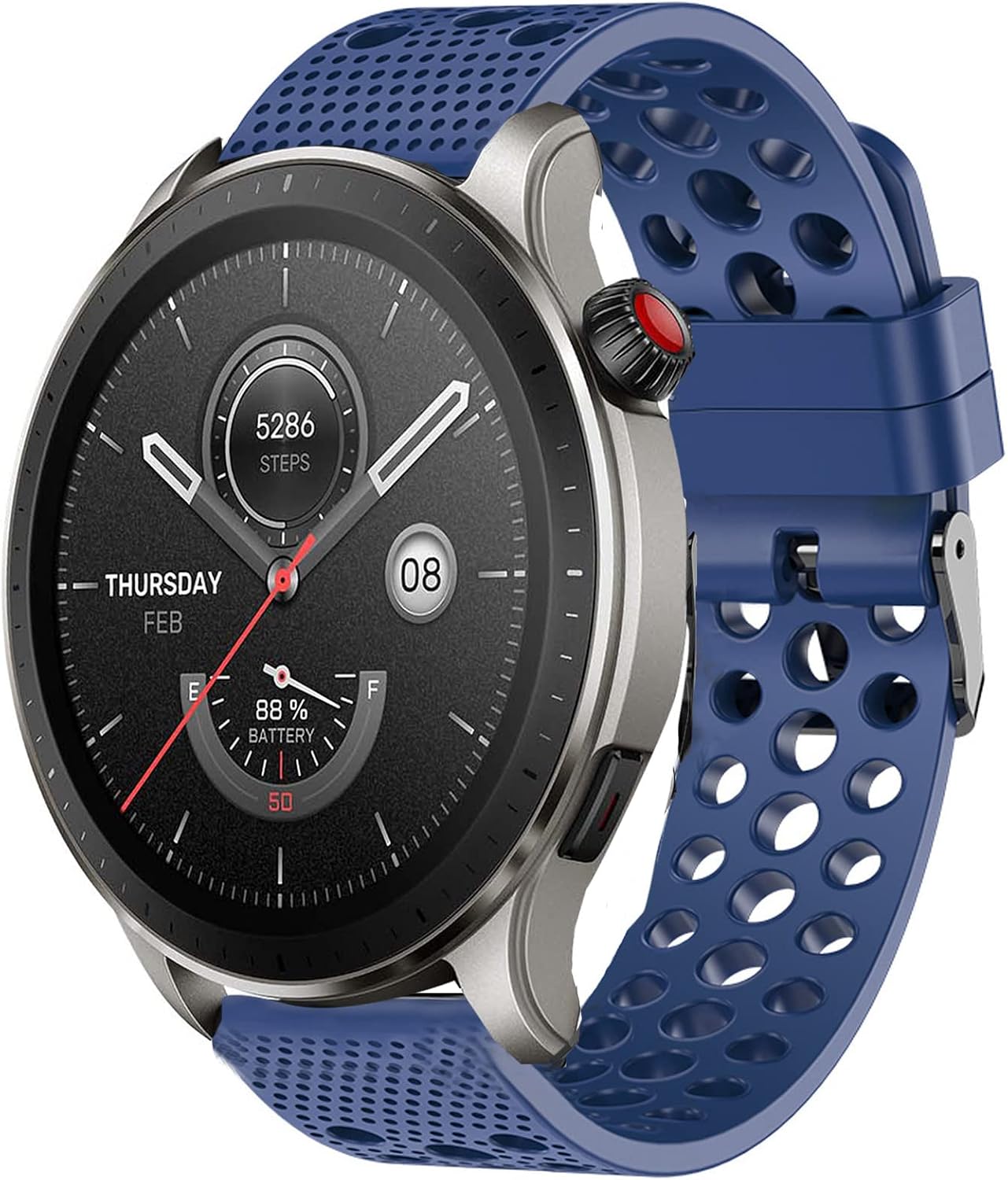 Lamshaw Compatible with Amazfit GTR 4 Bands, Silicone Replacement Wristbands Sport Strap with Metal Buckle Compatible with Amazfit GTR/GTR 2 / GTR 3 / GTR 3 Pro/GTR 4 Smartwatch